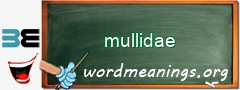 WordMeaning blackboard for mullidae